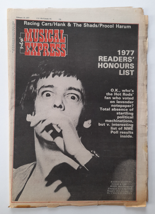 NME Magazine 19 February 1977 Eddie and The Hot Rods