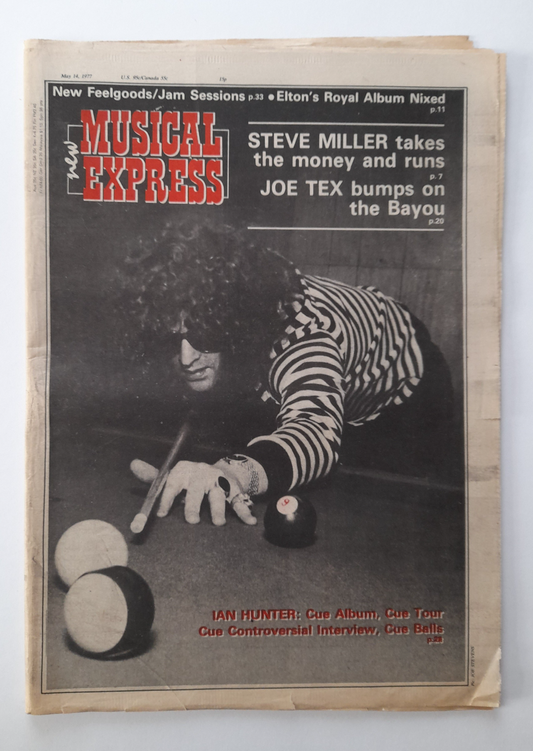 NME Magazine 14 May 1977 Ian Hunter