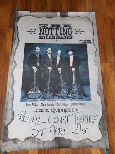 Nottingham Hillbillies - Missing Tour Poster - Liverpool 1990