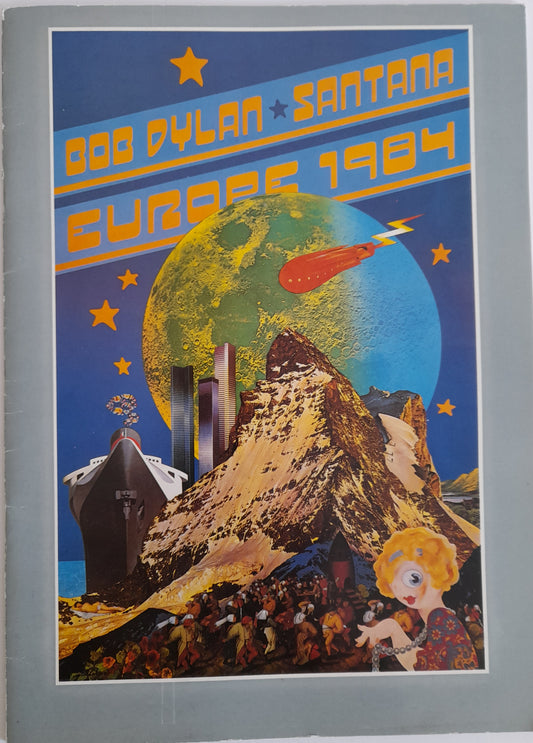 Bob Dylan Santana European Tour Concert Programme 1984