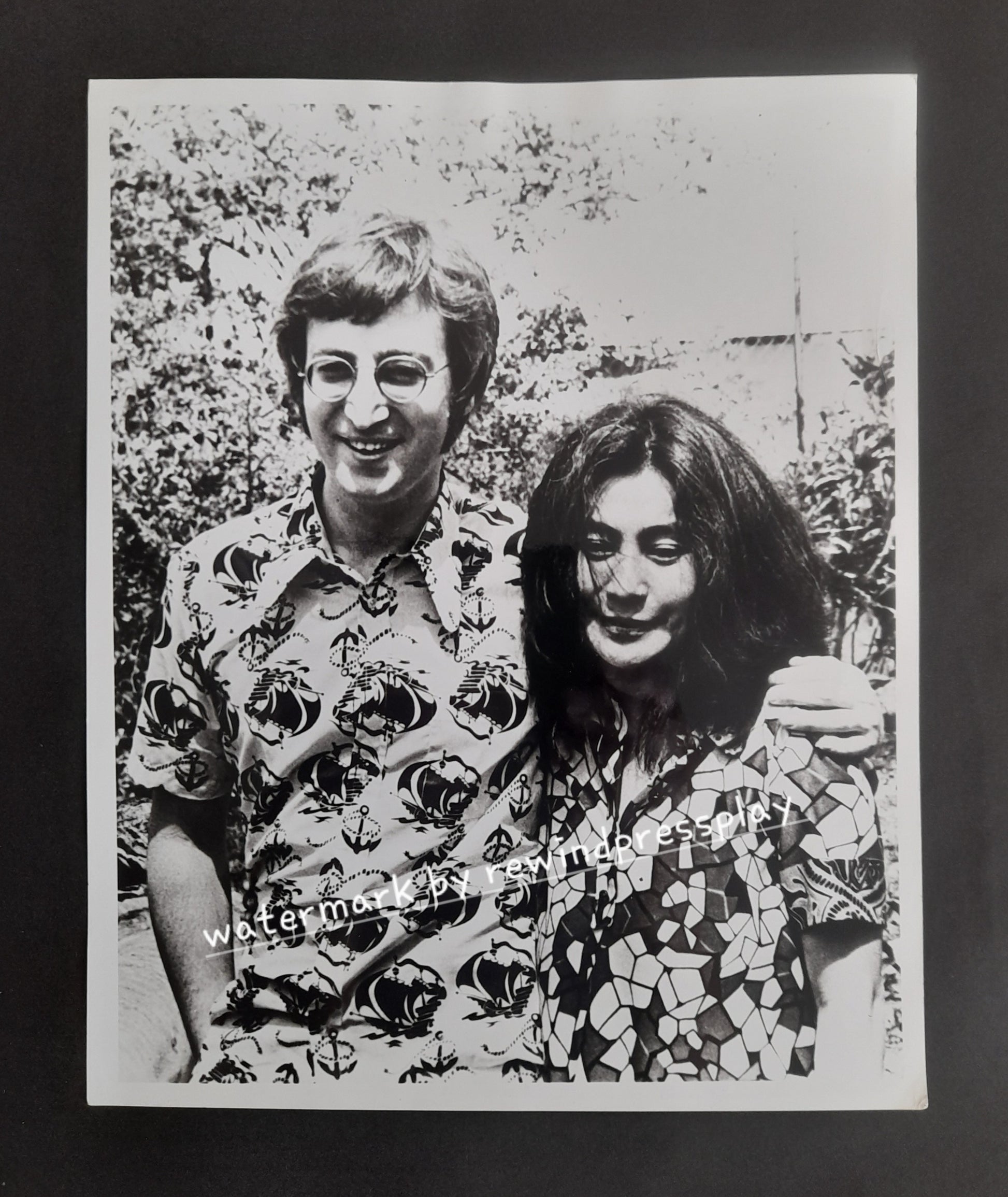 John Lennon and Yoko Ono 8" x 10" Original Promo Photo