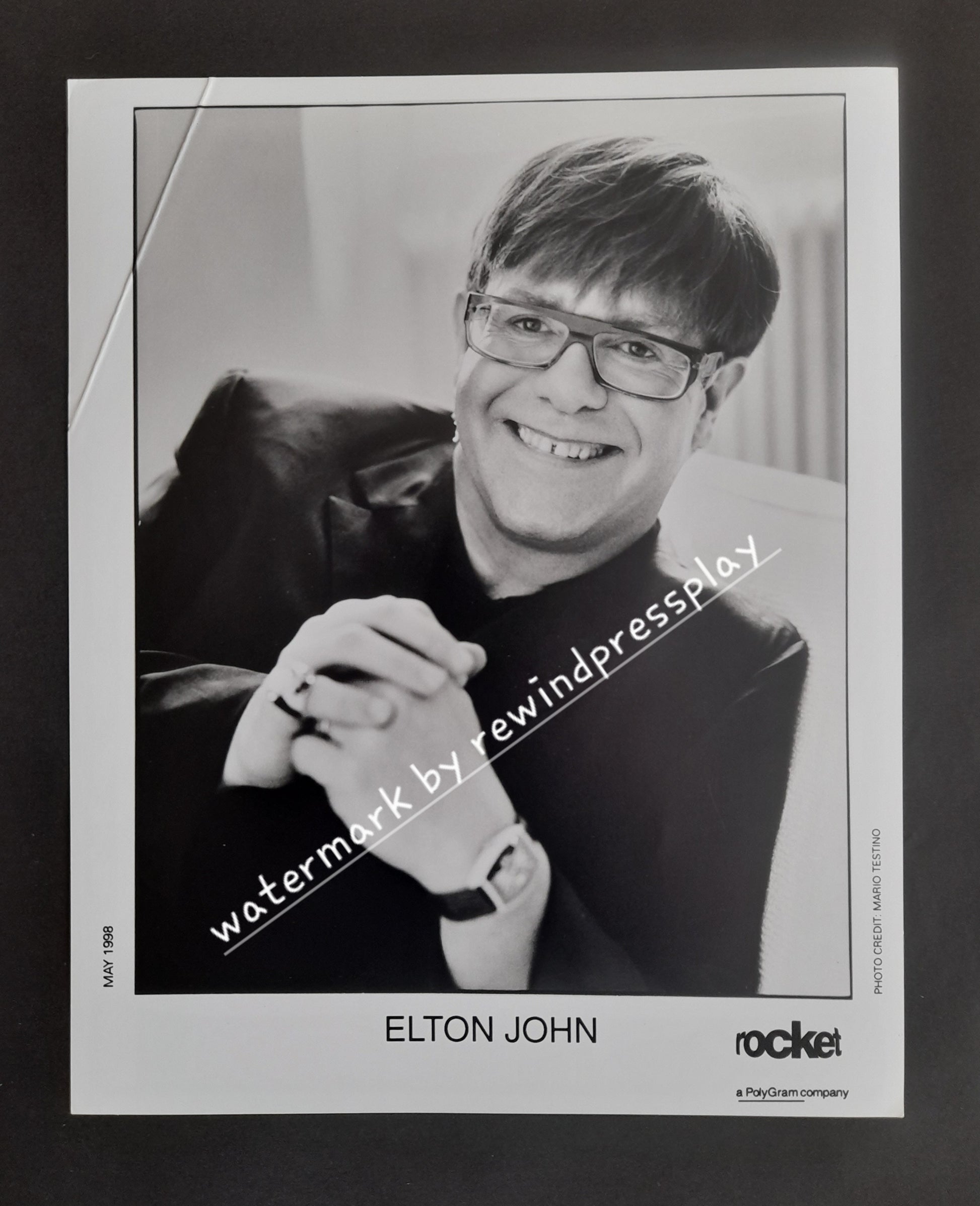 Elton John 8" x 10" Record Company Promo Photo