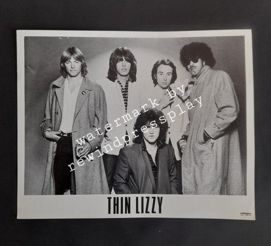 Thin Lizzy 10" x 8" B & W Photo