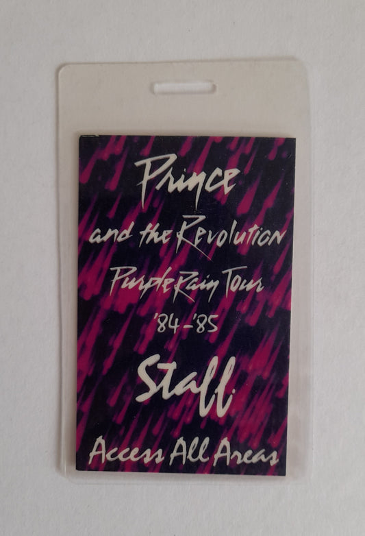 Prince - Purple Rain Tour 1984/85 Backstage Pass