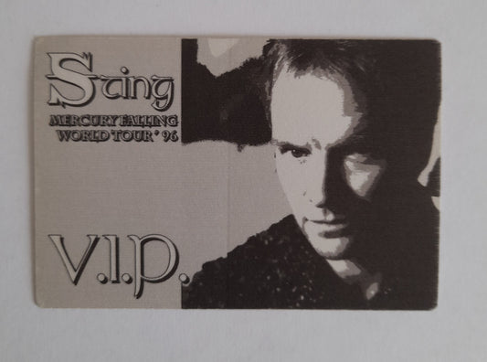 Sting - Mercury Falling World Tour 1996 Backstage Pass