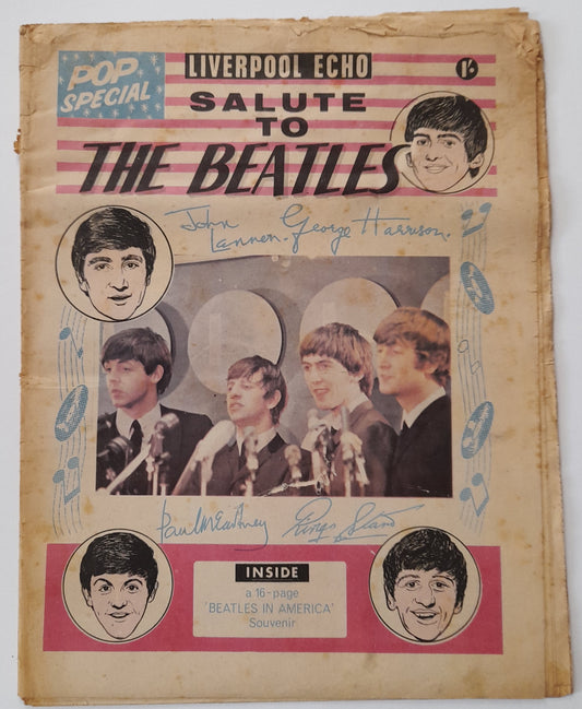 Liverpool Echo Salute to the Beatles Pop Special Newspaper