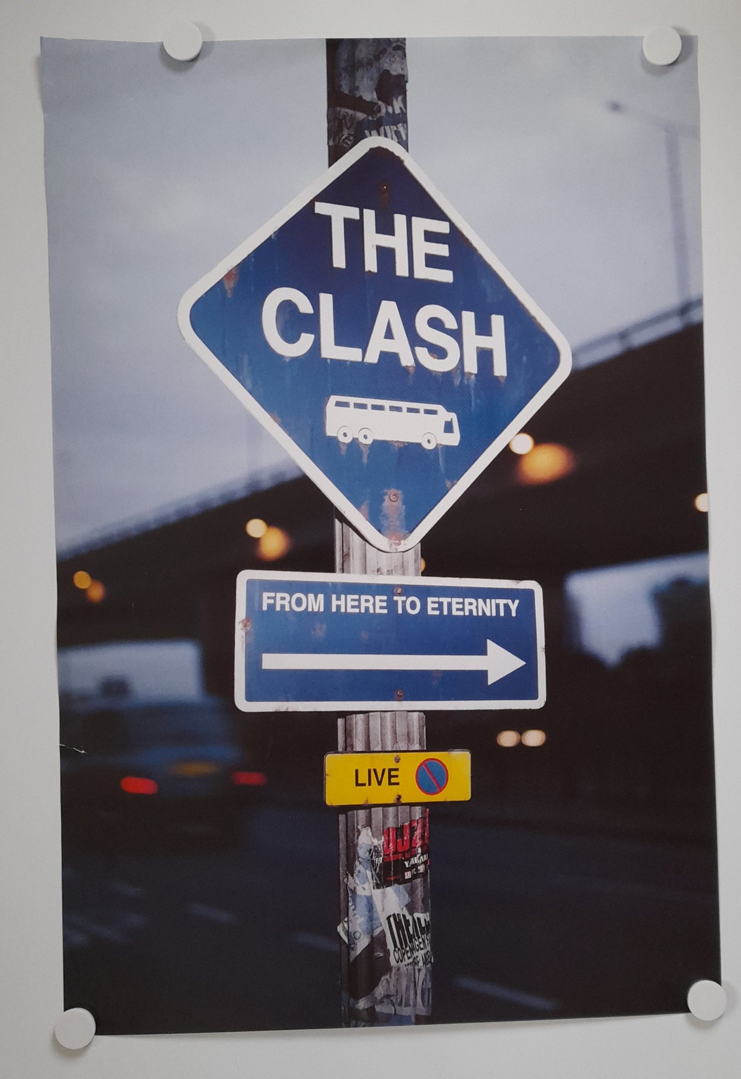 The Clash From Here To Eternity Live Promo Poster 1999