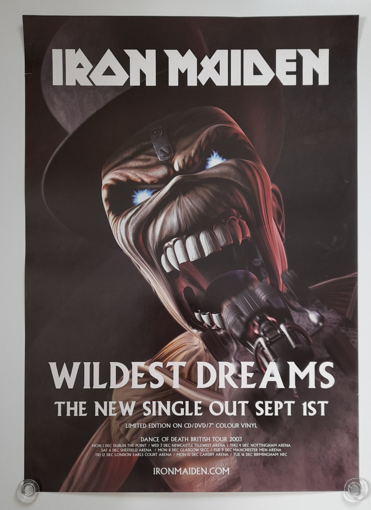 Iron Maiden - Wildest Dreams Promo Poster 2003