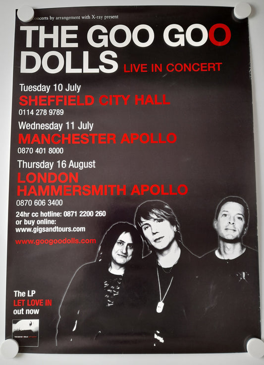 The Goo Goo Dolls Live in Concert Promo Poster