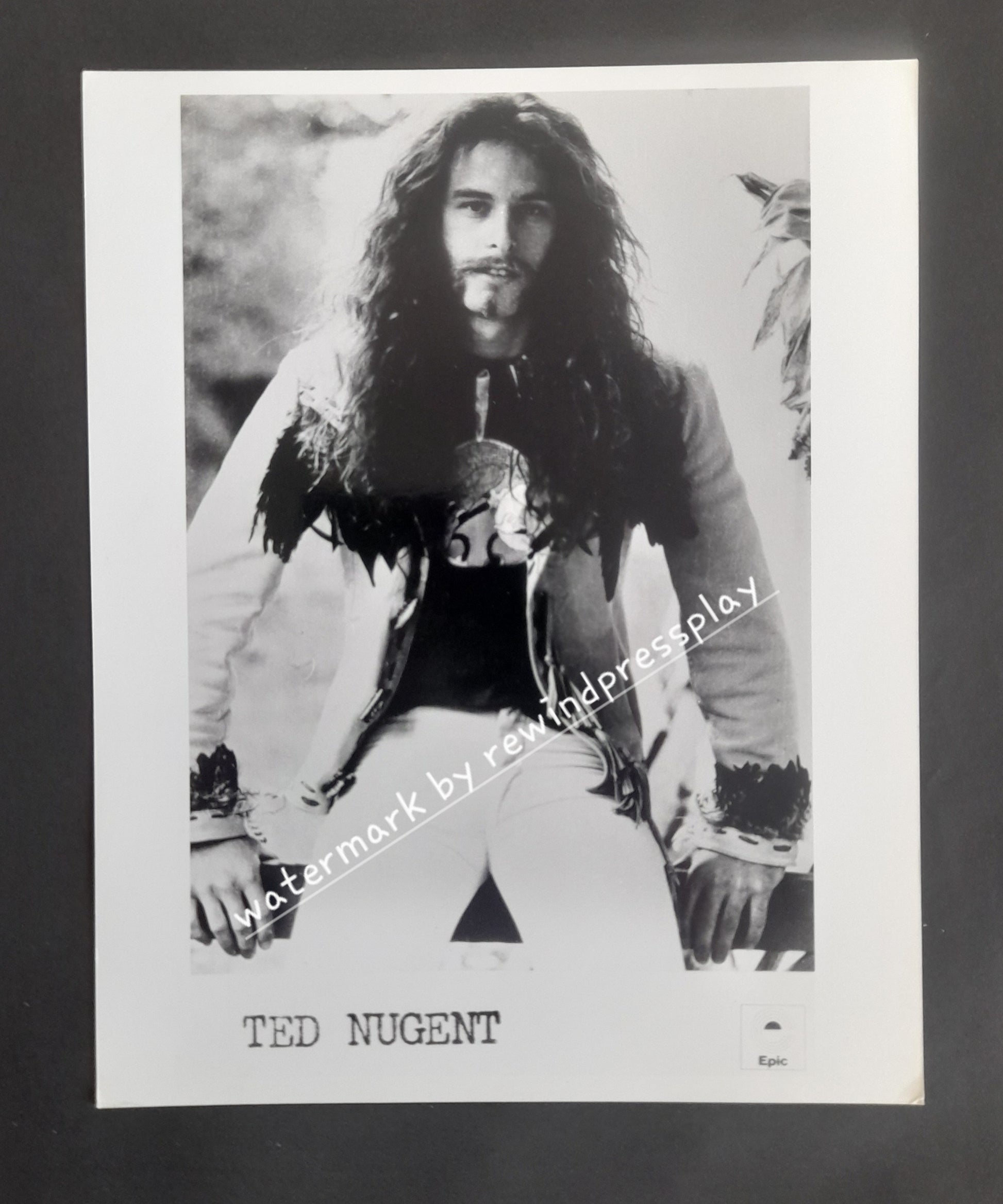 Ted Nugent 8" x 10" Record Company Promo Photo