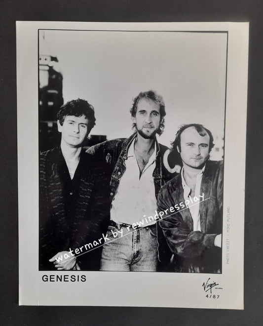 Genesis 8" x 10"Record Company Promo Photo