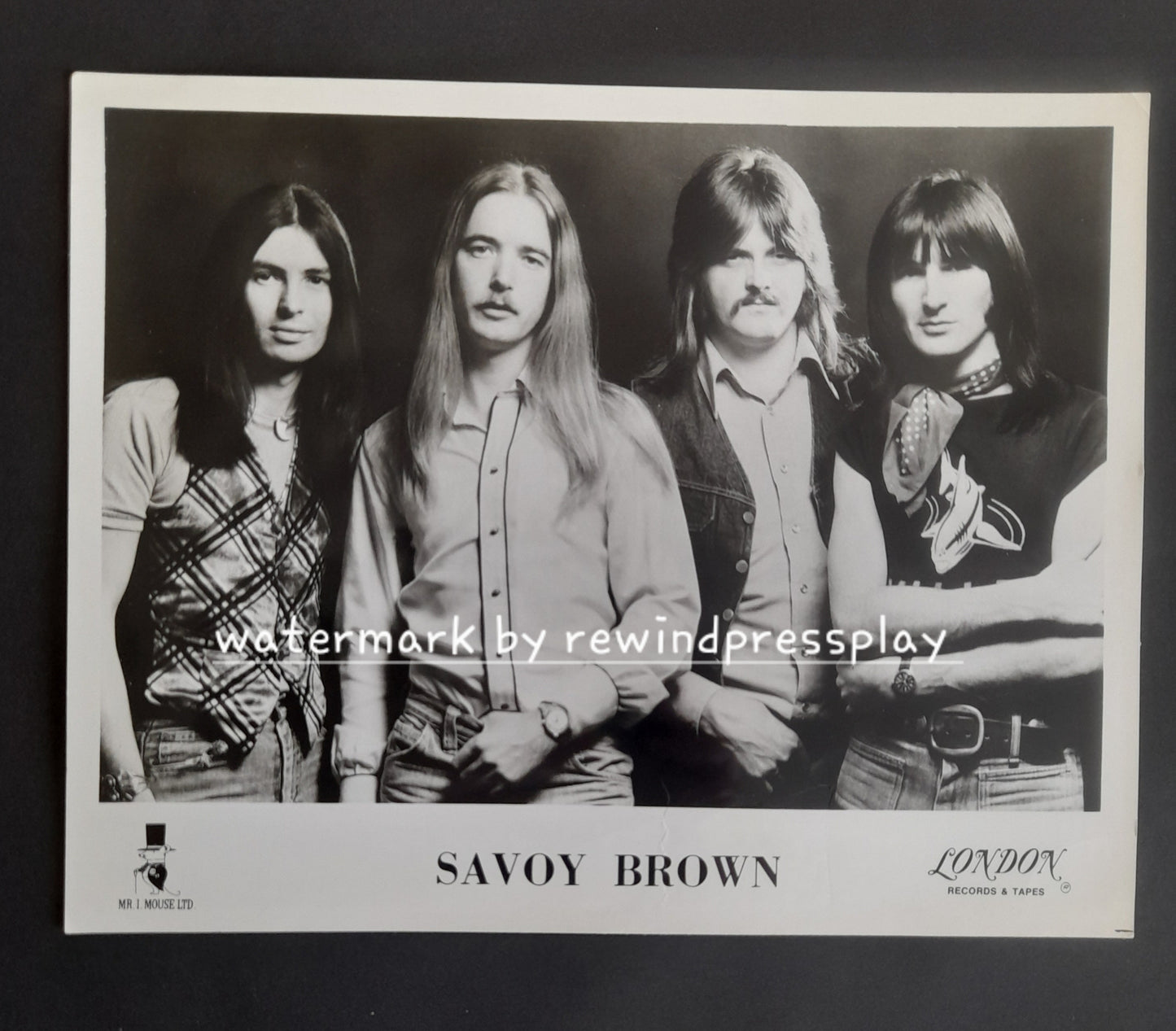 Savoy Brown 10" x 8" Record Company Promo Photo