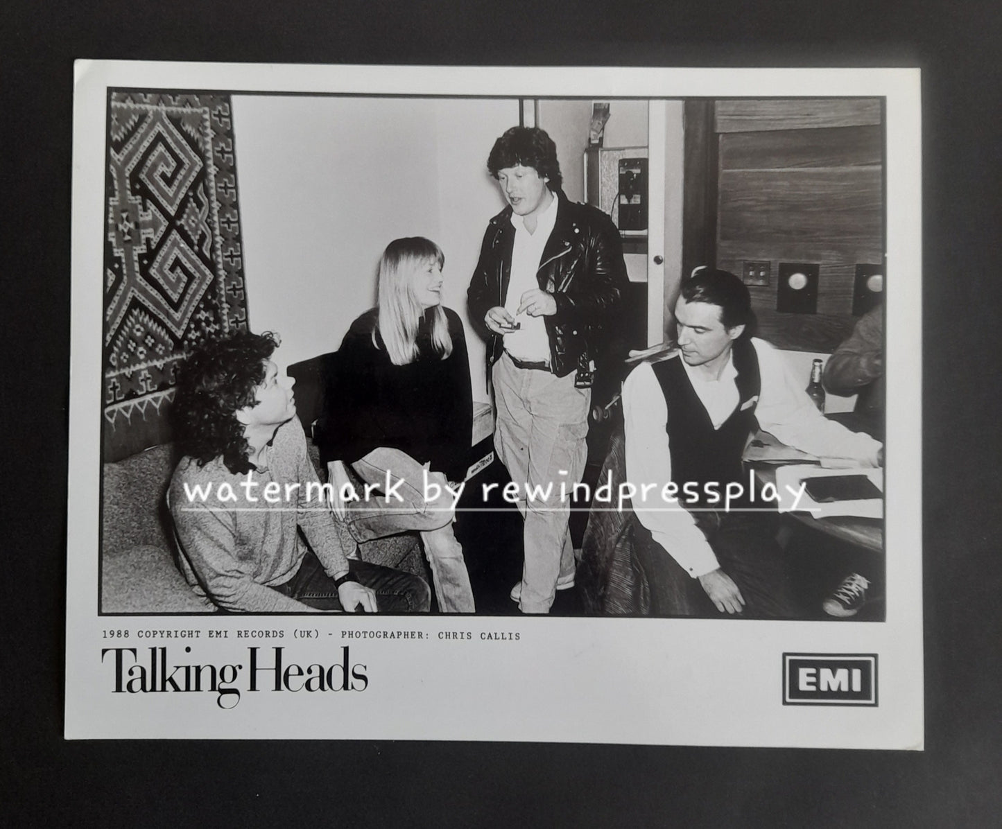 Talking Heads 10" x 8" Record Company Promo Photo