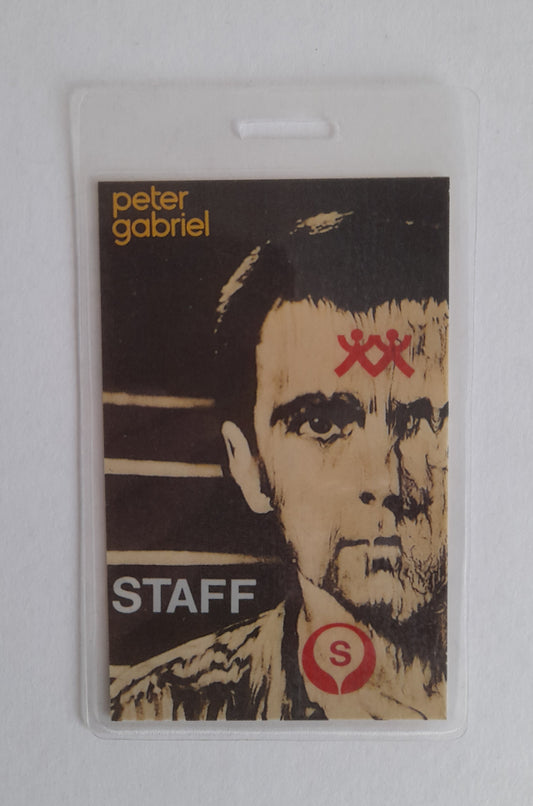 Peter Gabriel - The Melt Tour 1980/81 Staff Backstage Pass