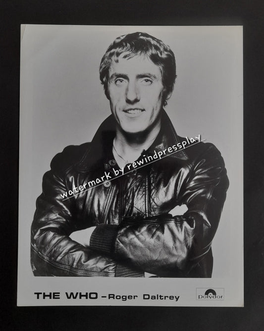 The Who - Roger Daltrey 8" x 10" Record Company Promo Photo