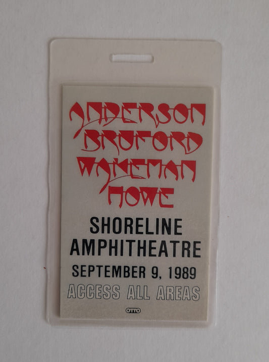 YES - Anderson Bruford Wakeman Howe 1989 Backstage Pass