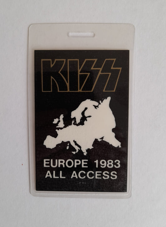 KISS - Lick It Up Tour 1983 Backstage Pass