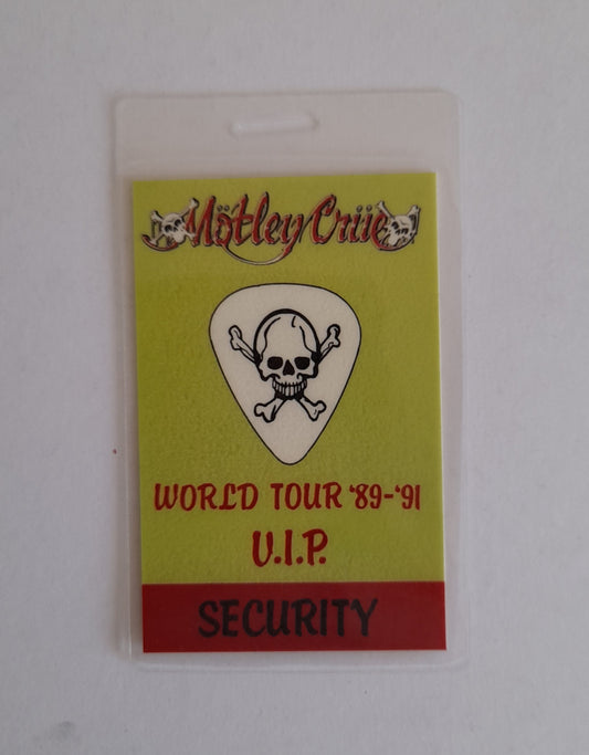 Motley Crue - Dr Feelgood World Tour 1989-91 Backstage Pass