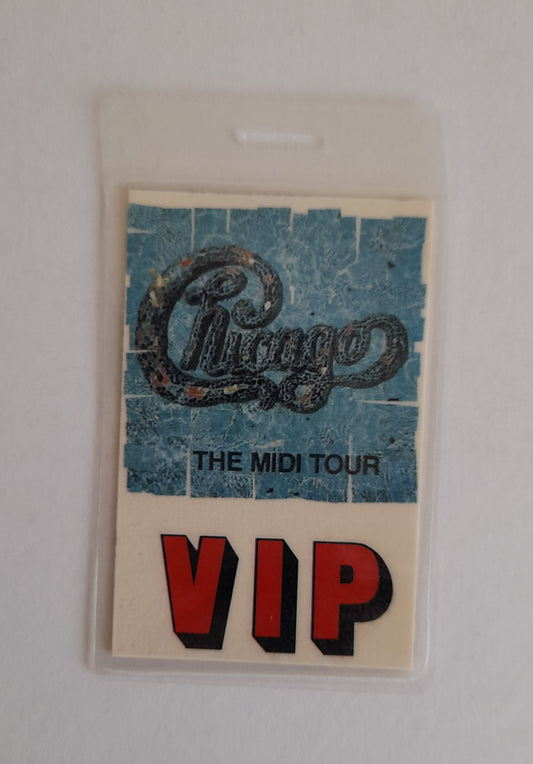 Chicago The Midi Tour 1987 Backstage Pass