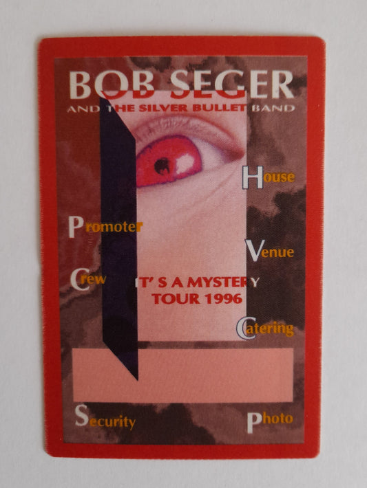 Bob Seger & The Silver Bullet Band - It's a Mystery Tour 1996 Backstage Pass Red