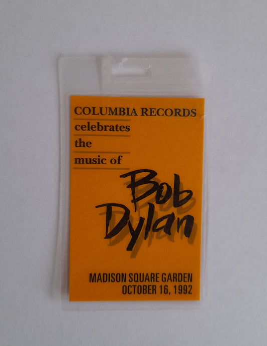 Bob Dylan 30th Anniversary Concert 1992 Hospitality Pass