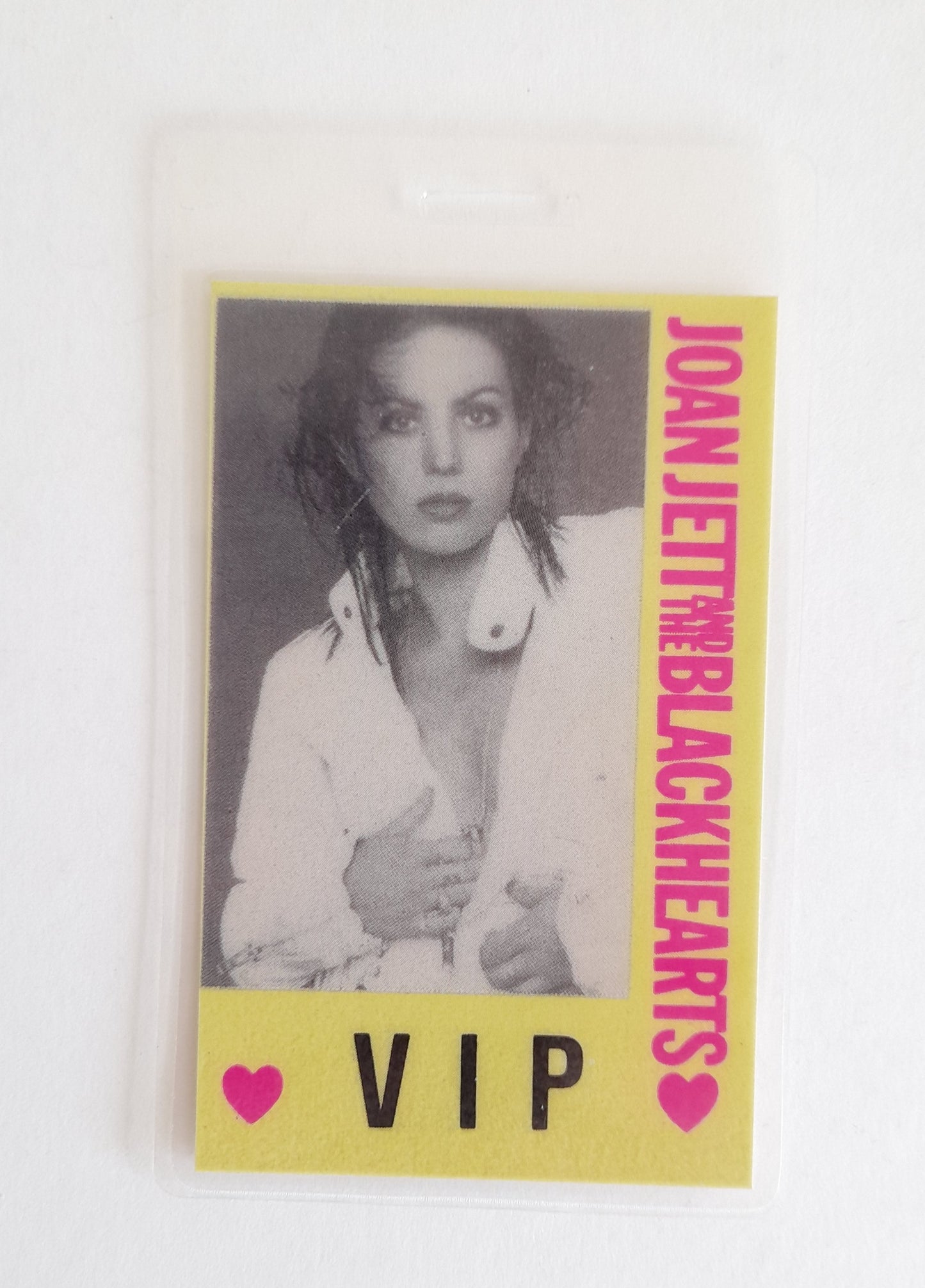 Joan Jett & The Blackhearts The Hit List Tour 1990 Backstage Pass
