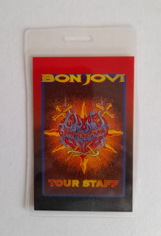 Bon Jovi -Keep The Faith Tour 1993 Backstage Pass