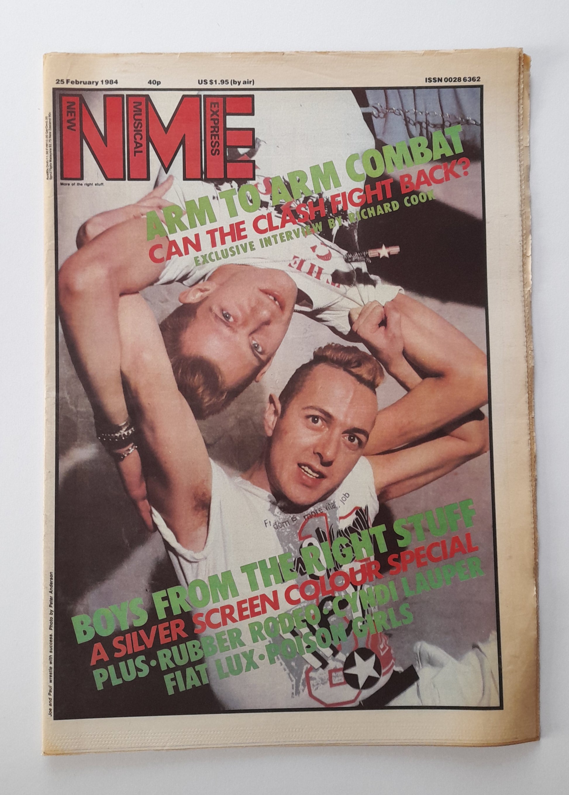 NME Magazine 25 February 1984 - Boys From The Right Stuff