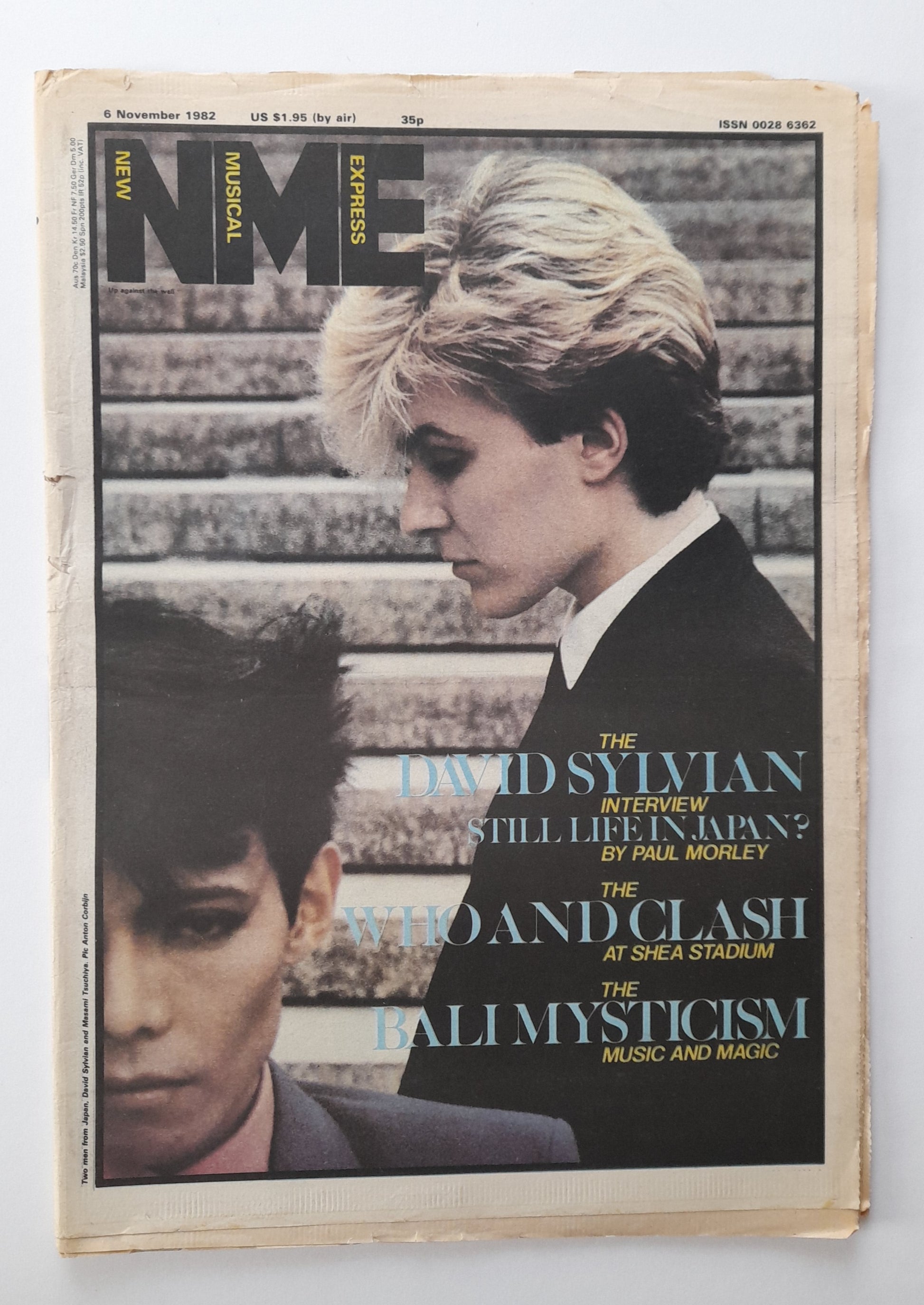 NME Magazine 6 November 1982 David Sylvian, The Who and The Clash