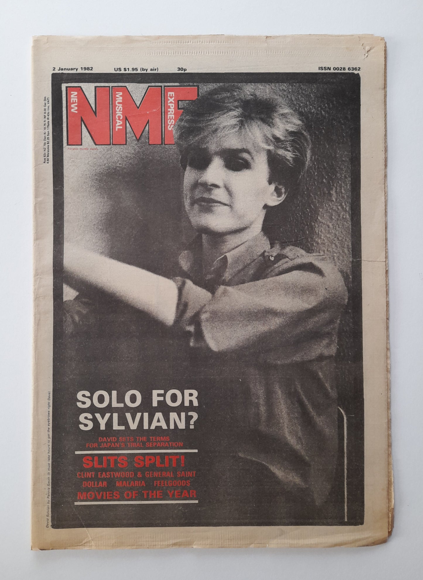 NME Magazine 2 January 1982 David Sylvian, The Slits, Feelgoods