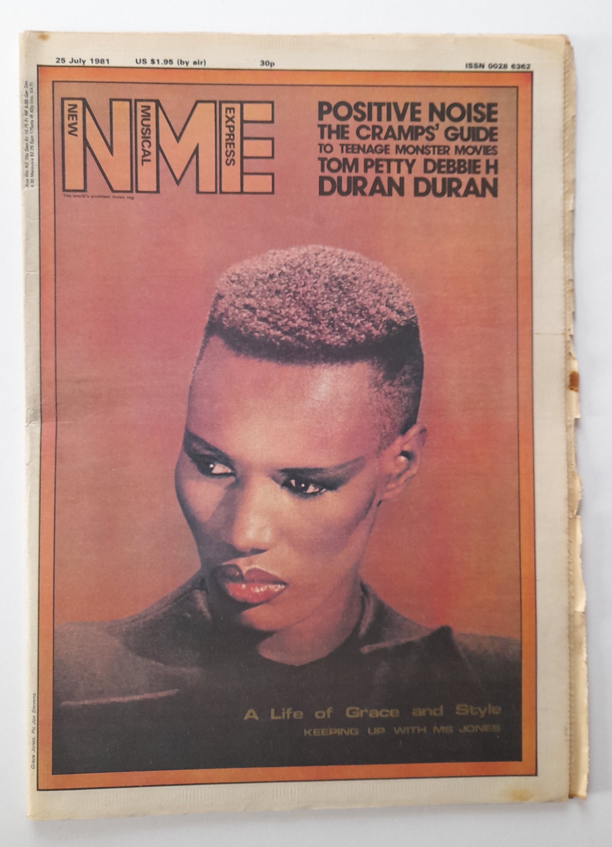 NME Magazine 25 July 1981 - Grace Jones, Tom Petty, Debbie Harry
