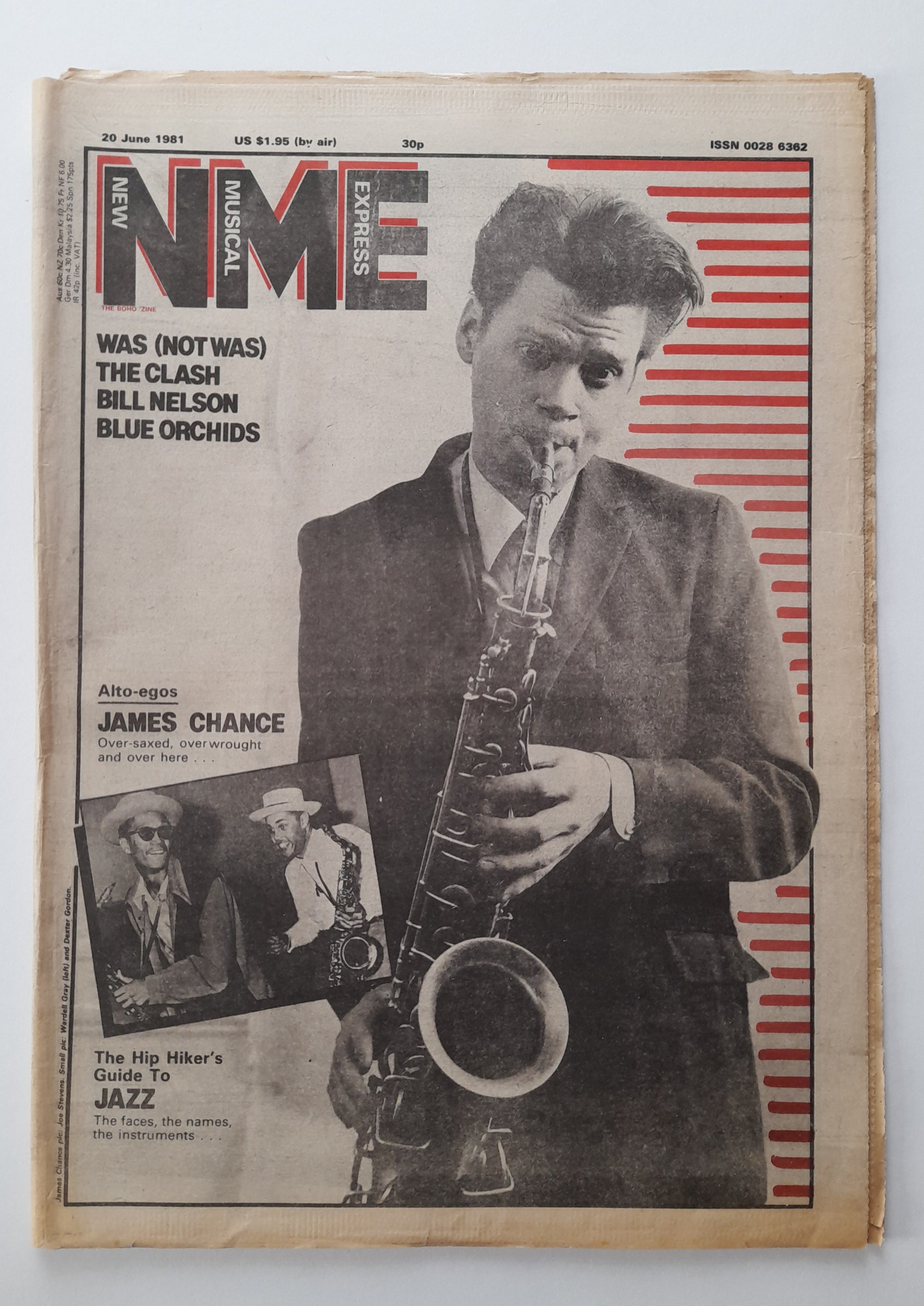 NME Magazine 20 June 1981 James Chance, Was (Not Was), The Clash, Bill Nelson