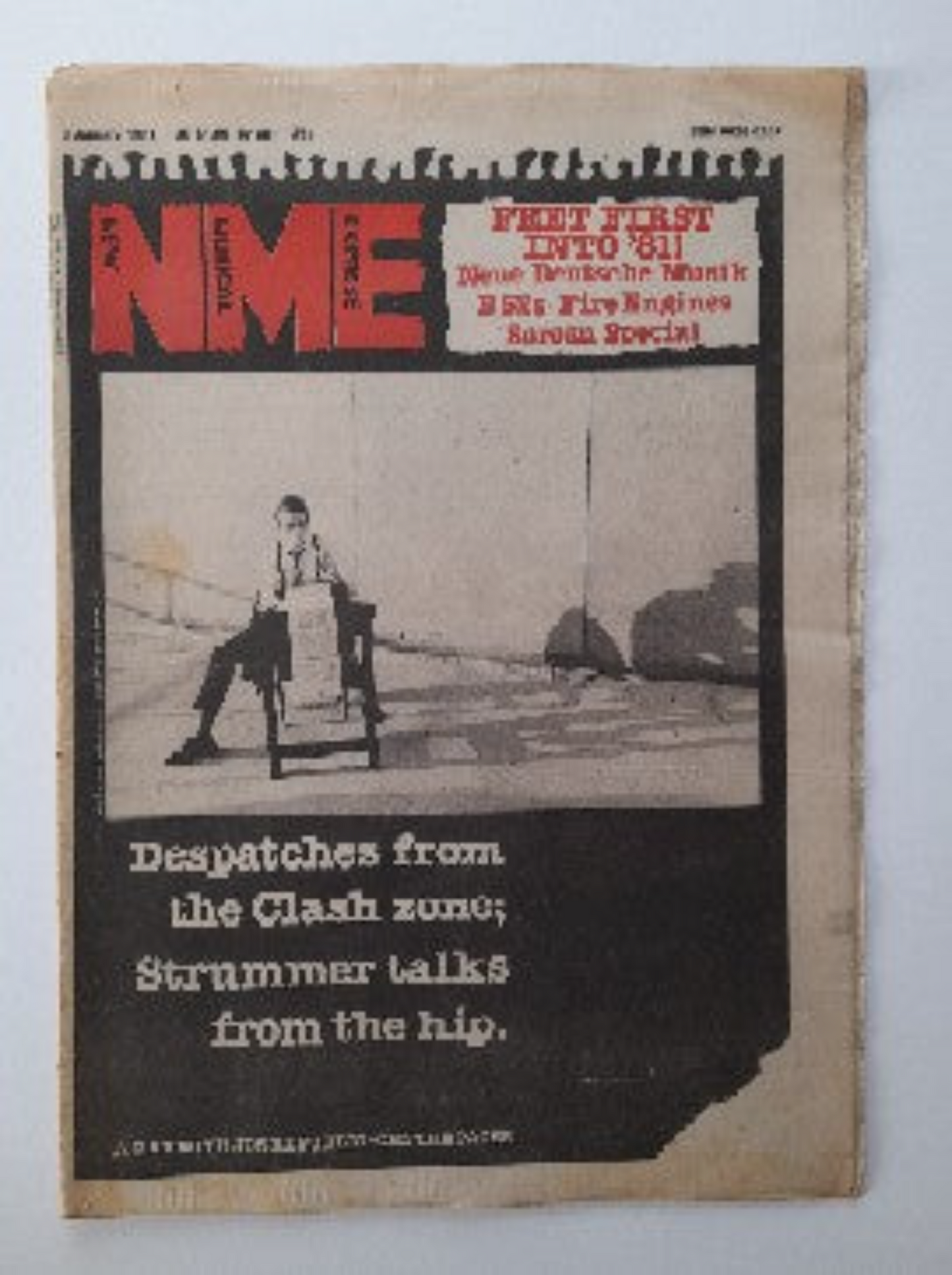 NME Magazine 3 January 1981 Joe Strummer (of the Clash)