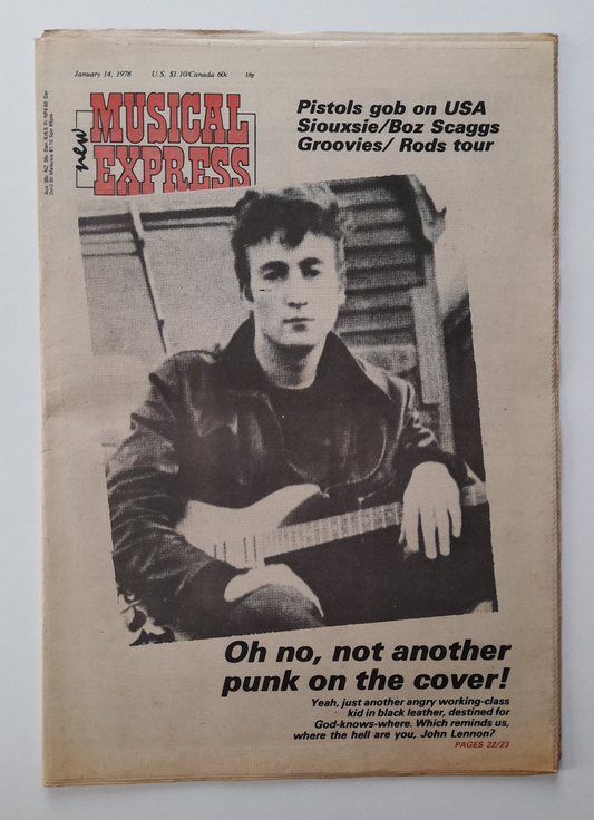 NME Magazine 14 January 1978 John Lennon