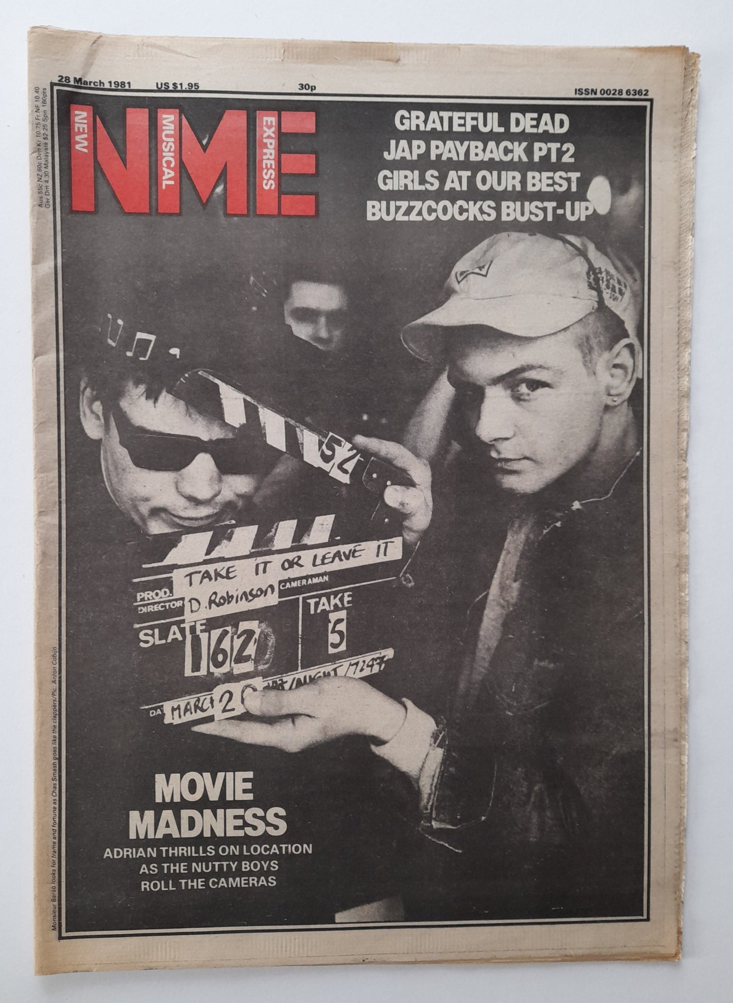 NME Magazine 28 March 1981 Madness, Grateful Dead, Buzzcocks