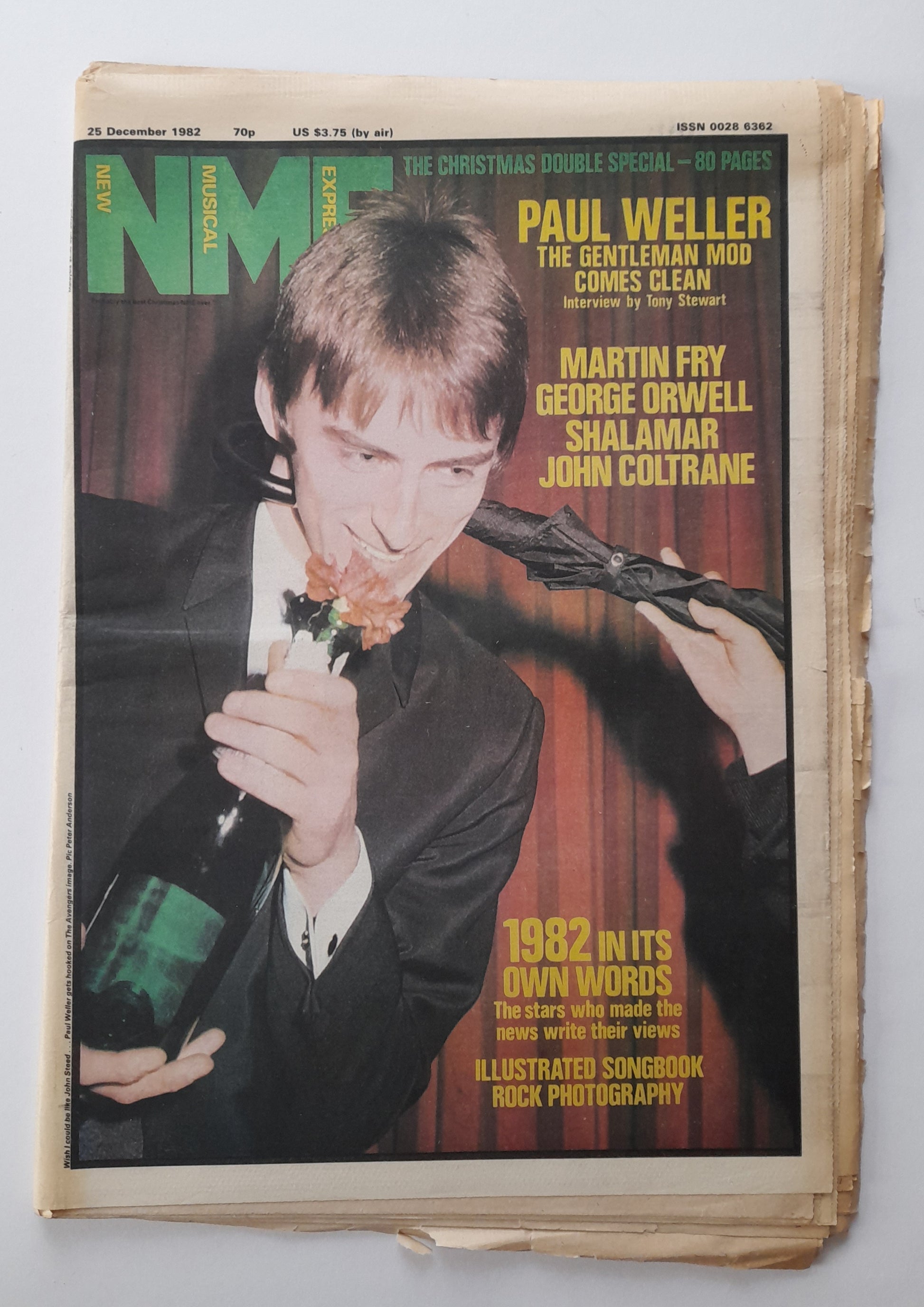 NME Magazine 25 December 1982 Paul Weller, John Coltrane, Shalamar