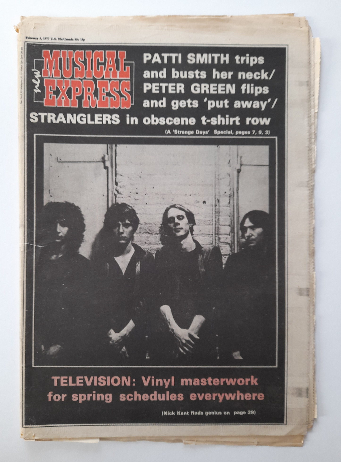 NME Magazine 5 February 1977 Television