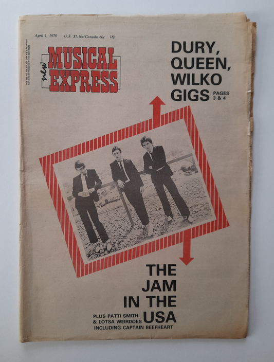 NME Magazine 1 April 1978 The Jam