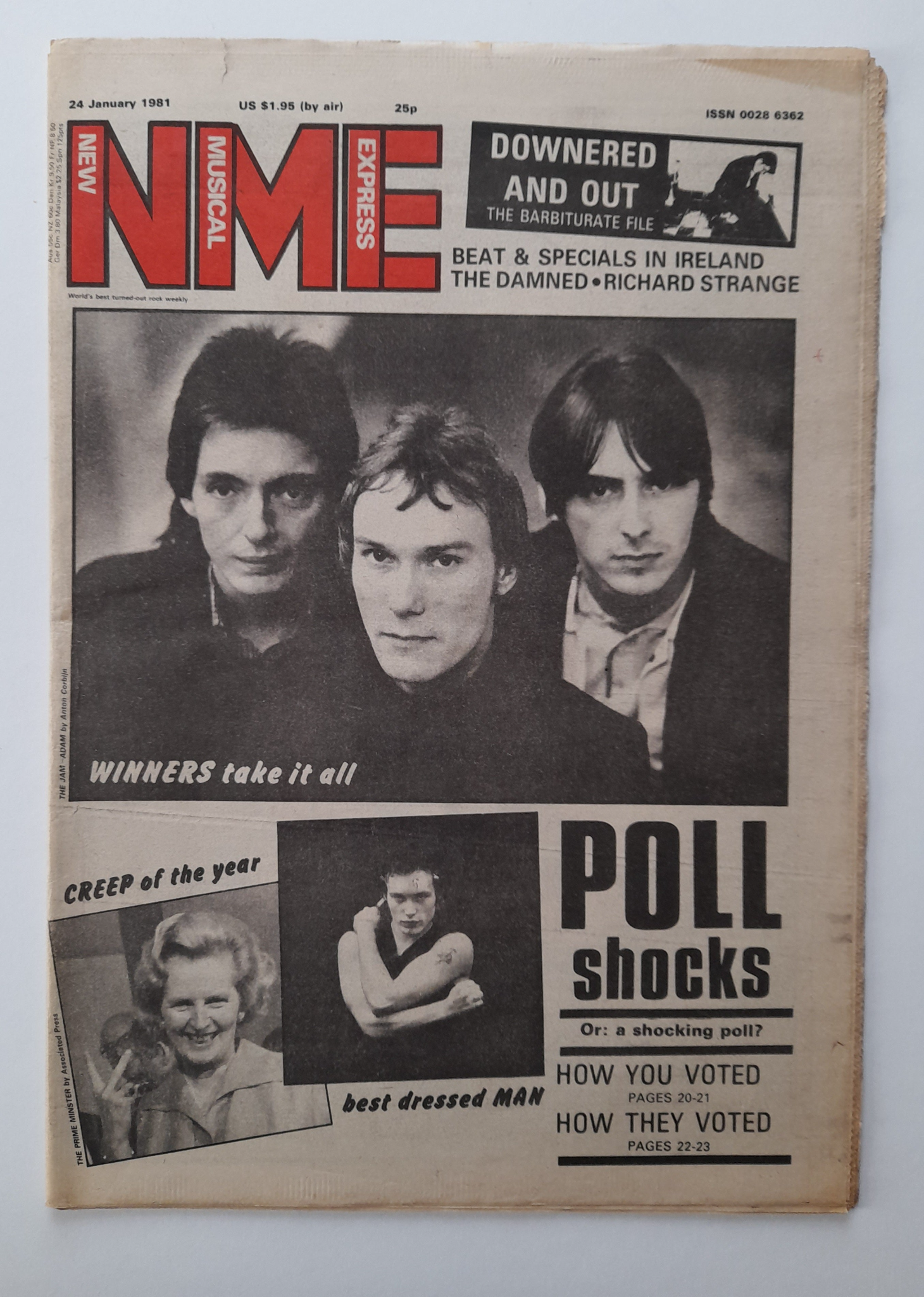 NME Magazine 24 January 1981 The Jam, The Damned, The Specials