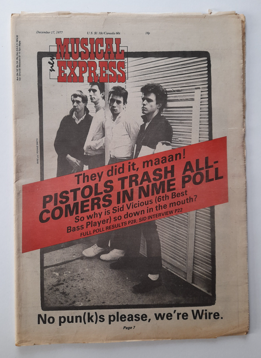 NME Magazine 17 December 1977 Wire