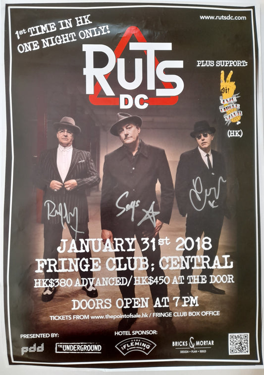 Ruts DC (The Ruts) - Fringe Club Central, Hong Kong Promo Poster 2018
