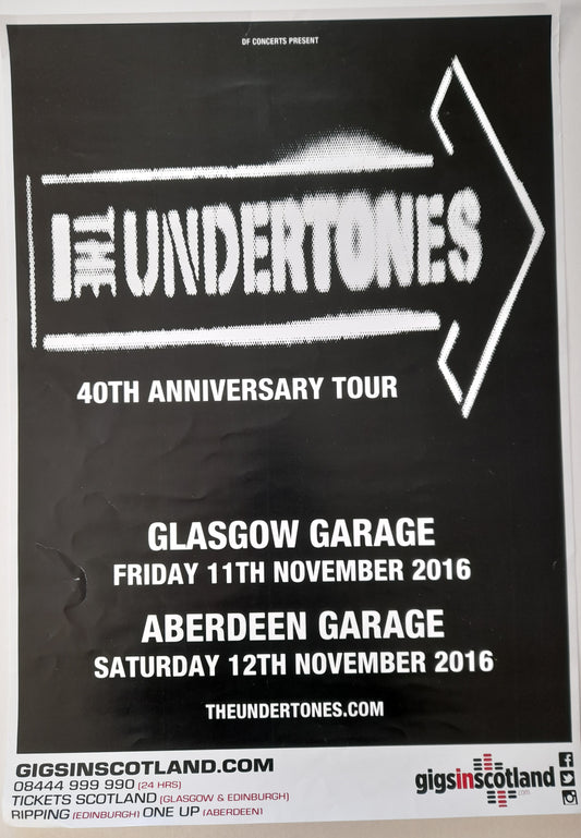 The Undertones - 40th Anniversary Tour Poster 2016