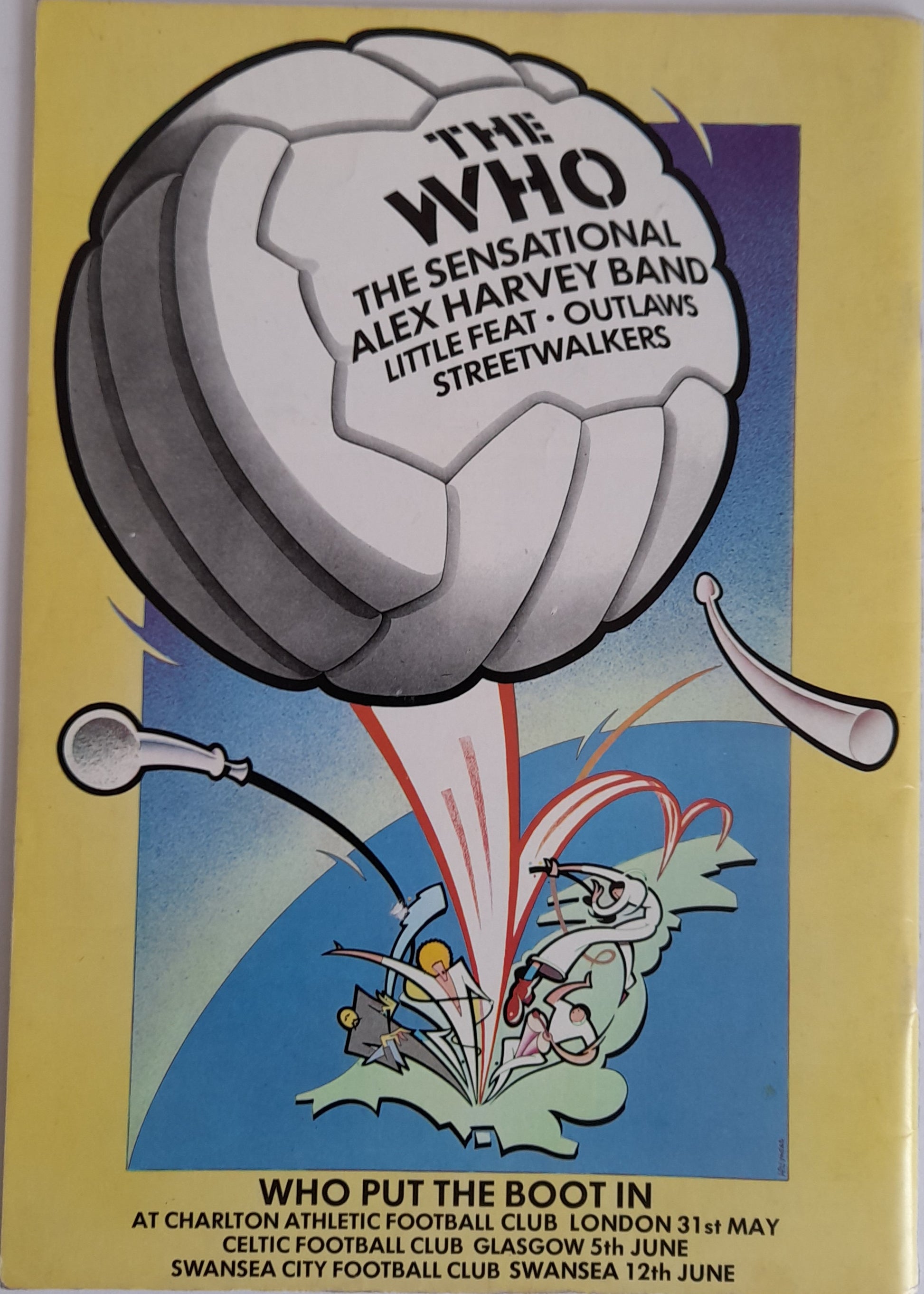 The Who, The Sensational Alex Harvey Band - Bellboy Magazine 1976 The Official Programme Volume 1 number 1 High number