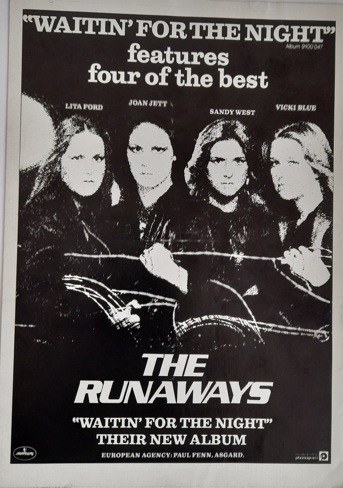 Runaways Joan Jett UK 1977 Concert Programme with ticket stub