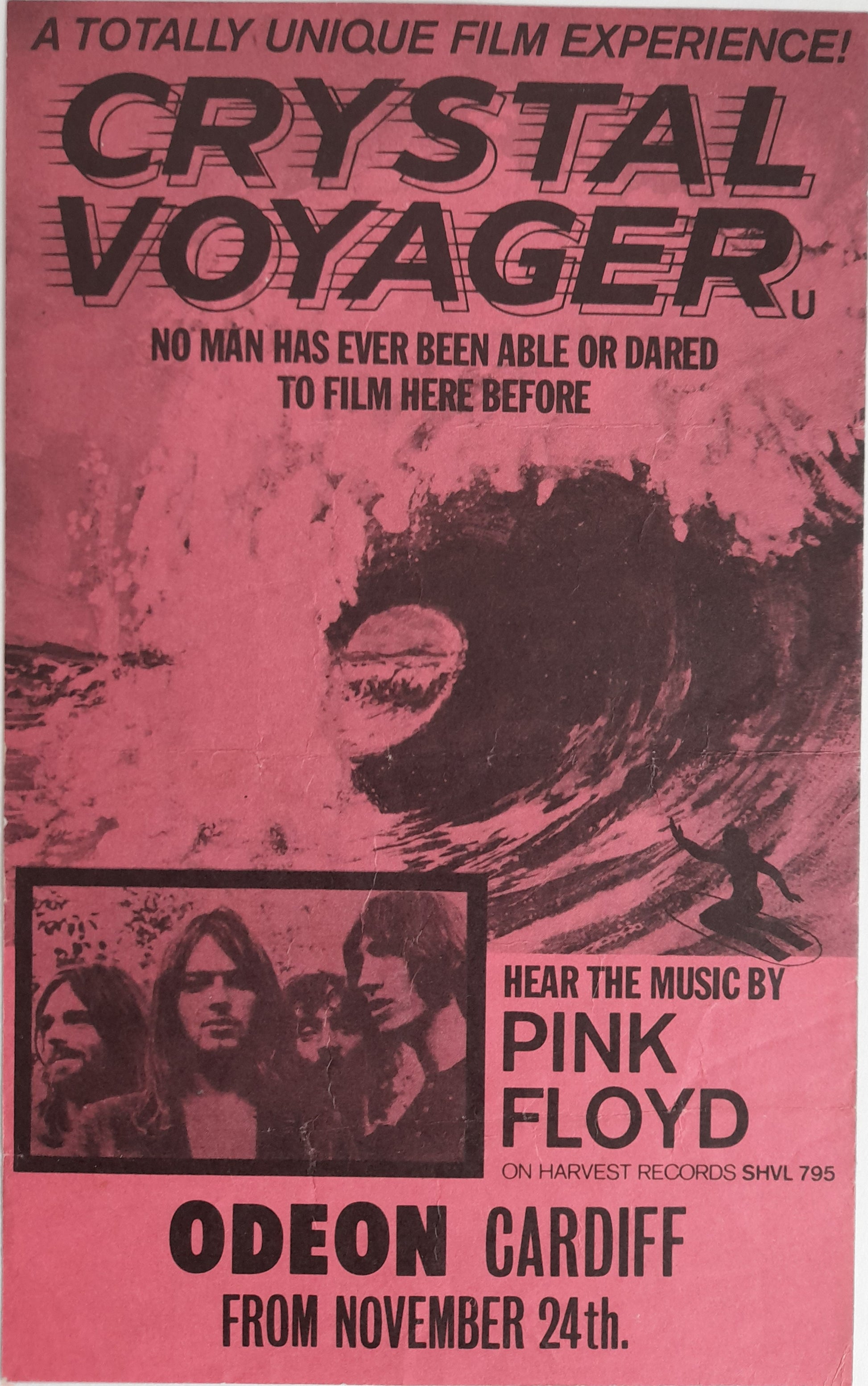The Pink Floyd Super All-Action Official Music Comic/Programme 1974 Plus Flyer and Ticket Stub