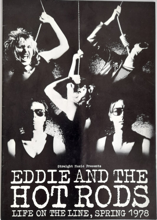 Eddie and The Hot Rods Life on the Line Radio Stars Spring 1978 Tour Programme