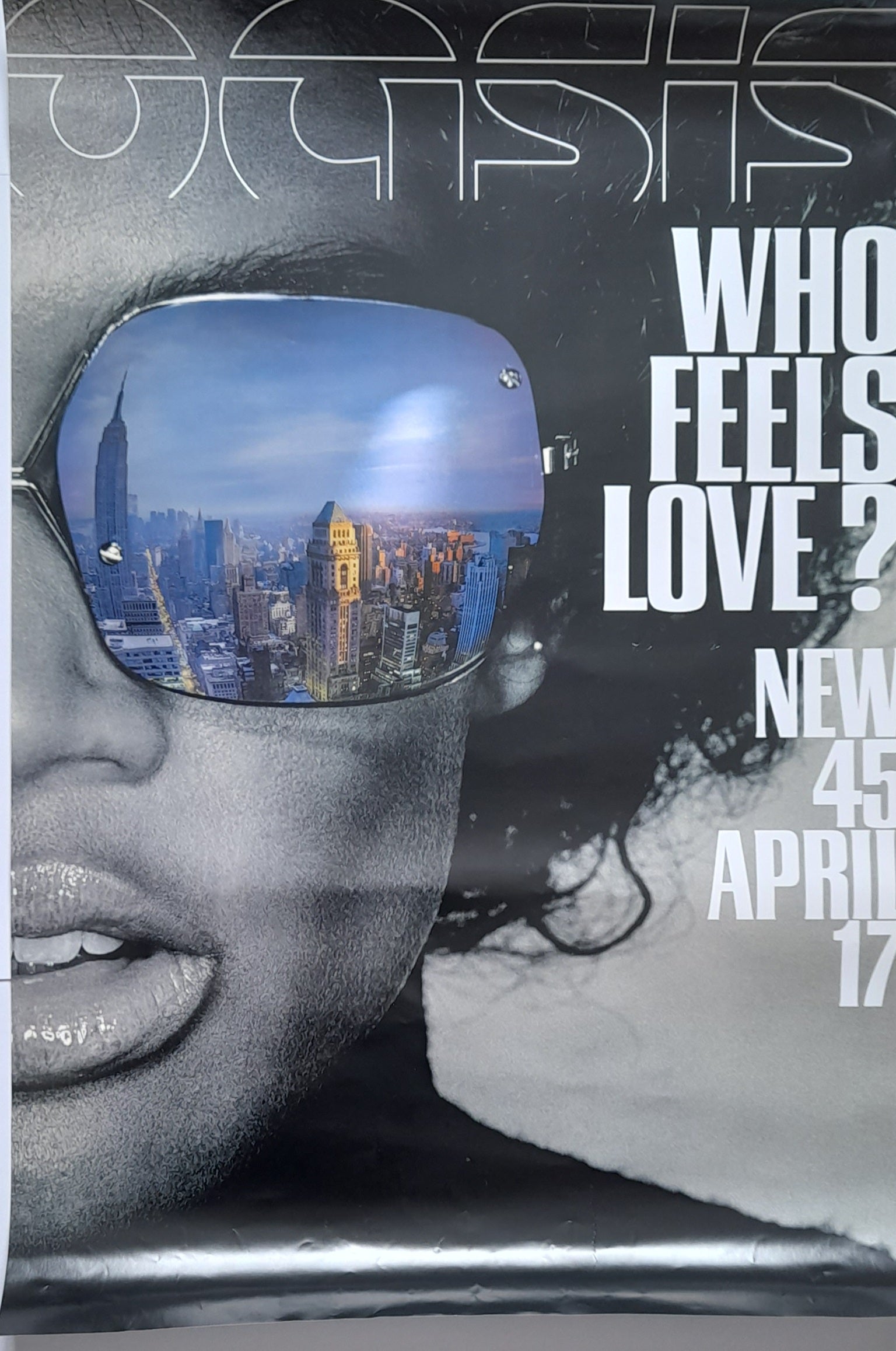 Oasis Who Feels Love? single Promotional Poster - RewindPressPlay