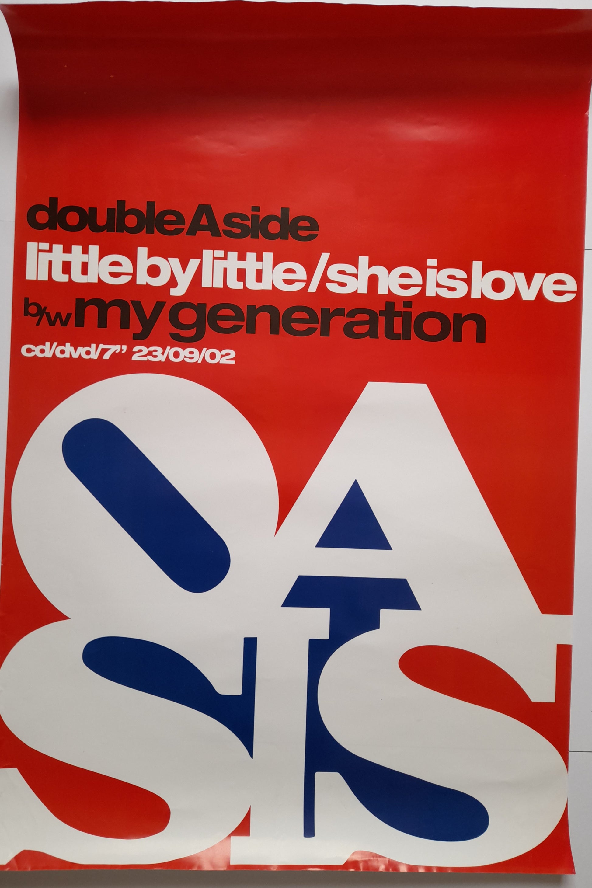 Oasis Little by Little / She is Love Promotional Poster - RewindPressPalay