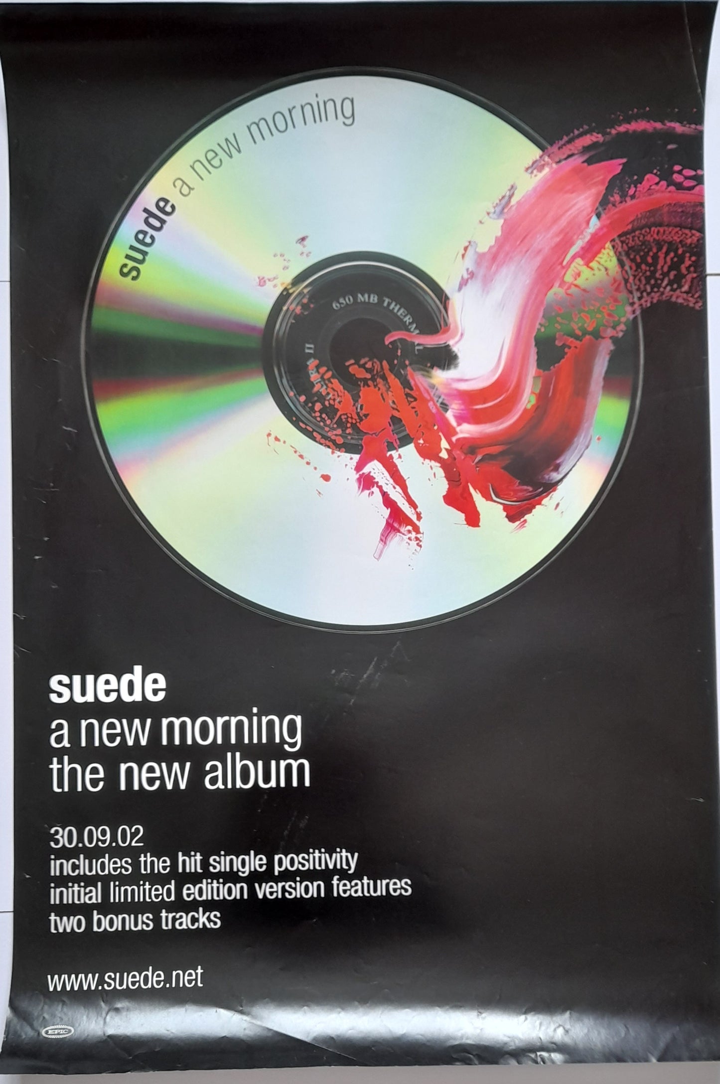 Suede a new morning album UK Promotional Poster - RewindPressPlay