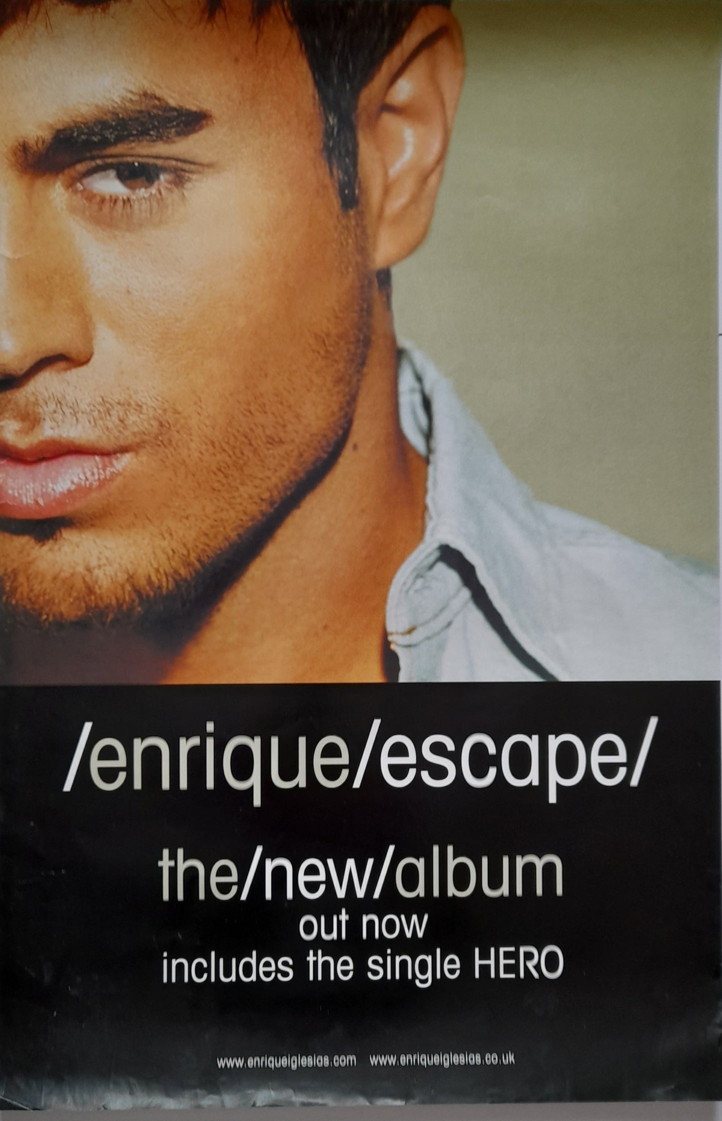 Enrique Iglesias - Escape Album UK Promotional Poster